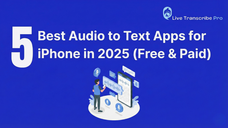 Best Audio to Text Apps for iPhone
