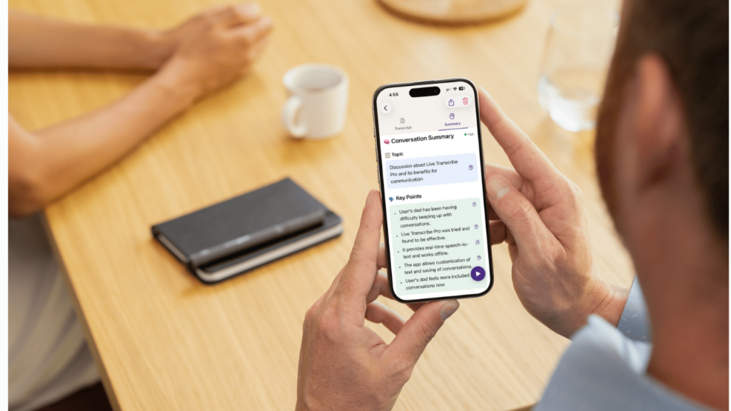 Third-step process for using talk to text device for deaf: get ai summary and key insight
