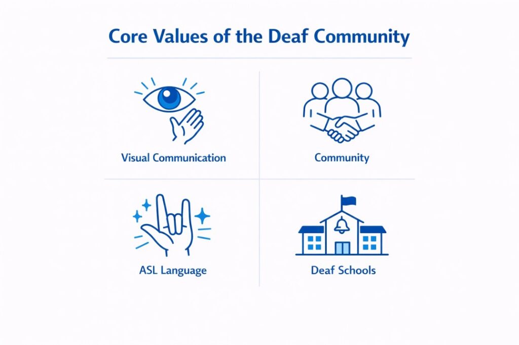 Core values of the Deaf community