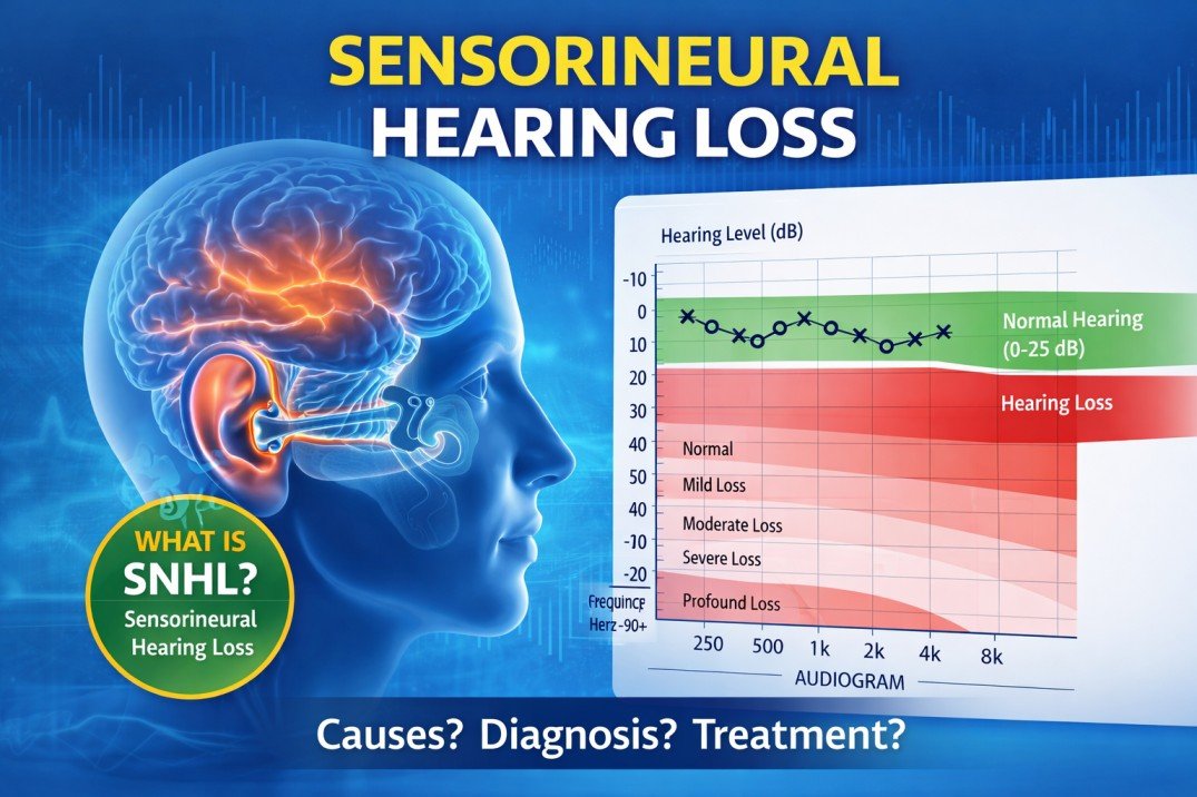 Sensorineural Hearing Loss (SNHL): Causes, Symptoms & Treatment Options