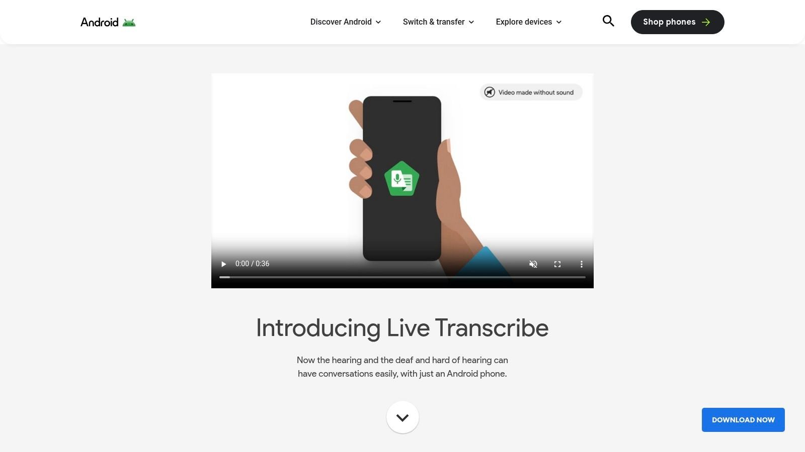 Google Live Transcribe and Sound Notifications